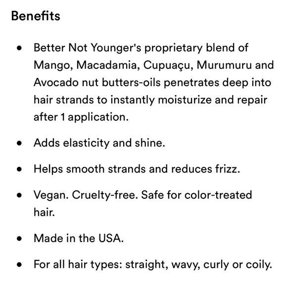 $7❤️‍🔥 Better Not Younger Hair Redemption Restorative Butter Masque NEW Mask - Picture 7 of 9